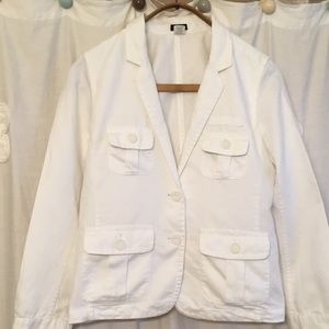 J. Crew Cotton Linen Blend Spring/Summer Weight Jacket size 2